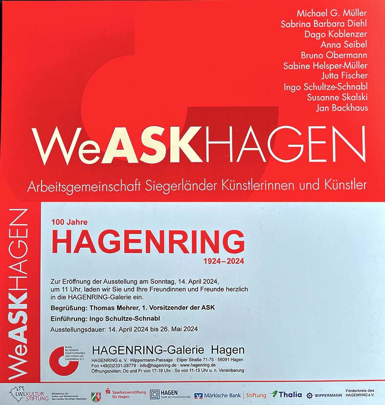 Einladung der ASK beim Künstlerbund Hagenring